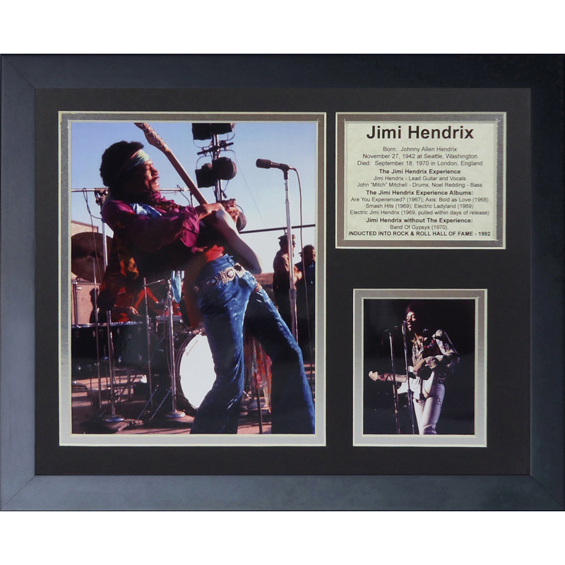Jimi Hendrix Original Photo Woodstock 1969 Photographer Signed 8x10
